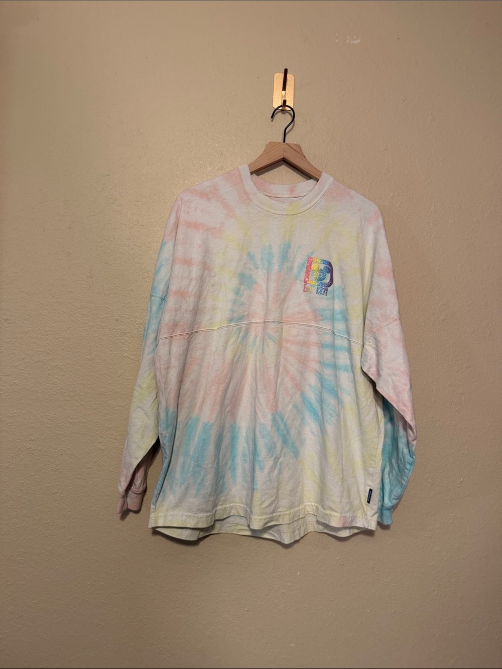 Disney Parks Walt Disney World Cotton Candy Tie Dye Spirit Jersey Size Large